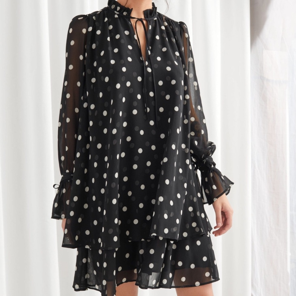 & Other Stories Polka Dot Mini Dress